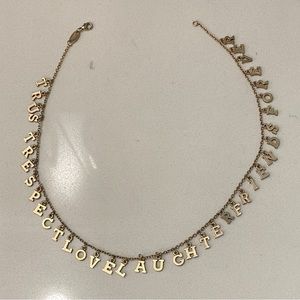 Lee Angel Friends Words Necklace
